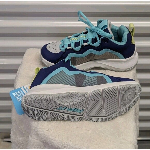 Rip It Size 7 White Navy Blue Future Volleyball Shoe Women's Sneakers NWOB - Picture 3 of 9